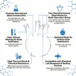 Borosilicate Glass 1000ml 4 Neck Round Bottom Flask - Image 2